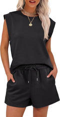 Two Piece Sets for Women Summer Short Lounge Set - Soft Rayon Blend