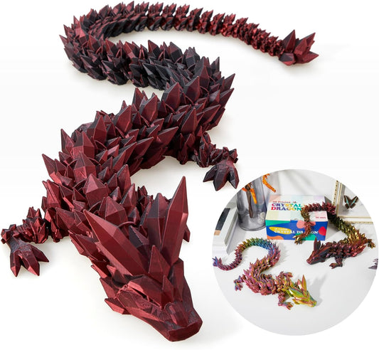 30 Inch Large 3D Printed Dragon Fidget Toy for Kids and Collectors