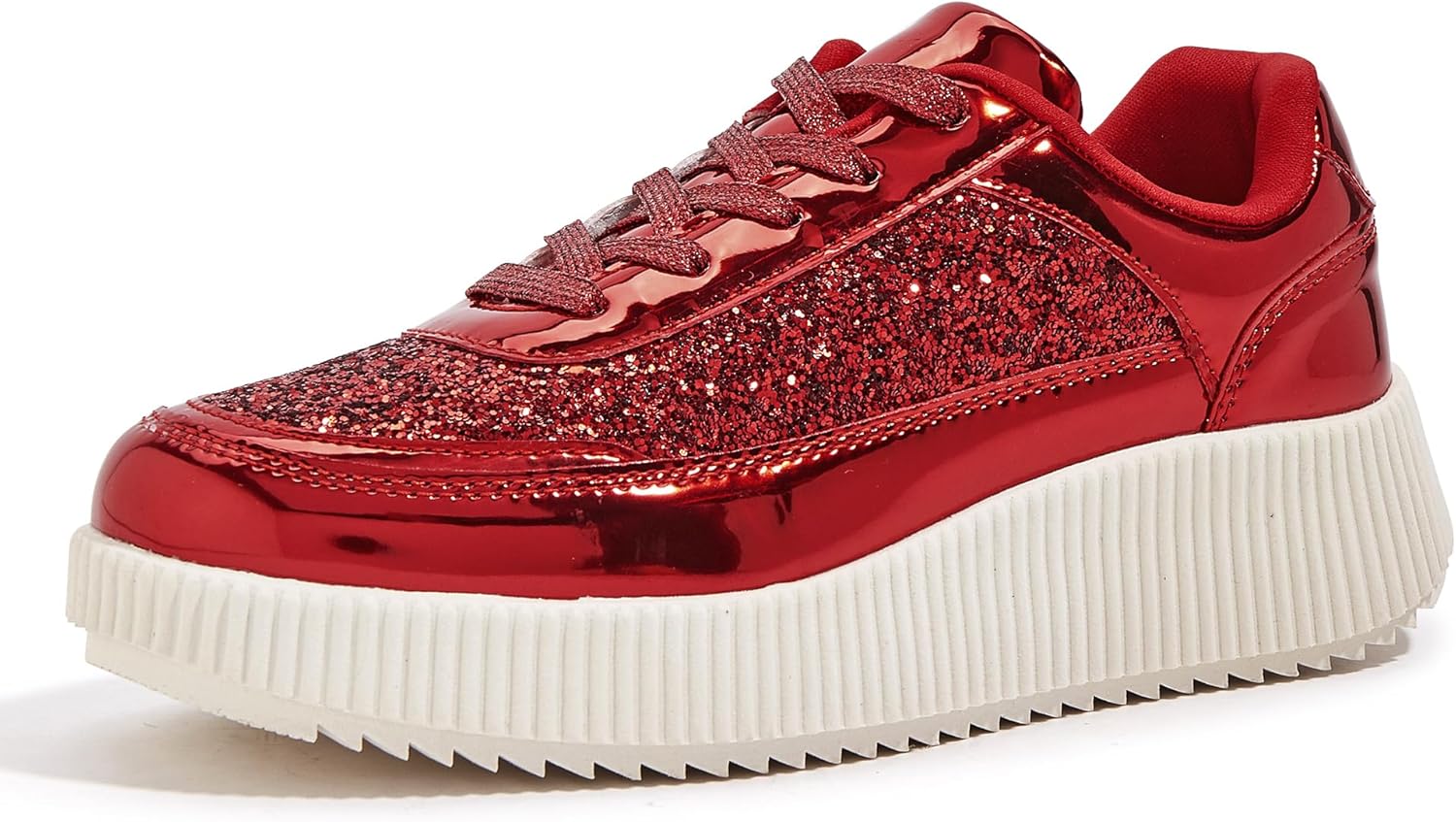 Chunky Platform Sneakers for Women with Rhinestones and Style