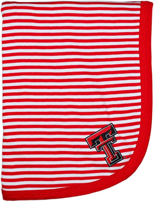 Texas Tech University Red Raiders Striped Baby Blanket for Toddlers
