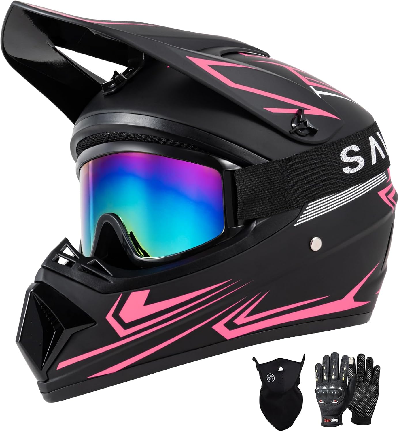 SPARK DOT Certified Youth Motocross Helmet for Kids Riding