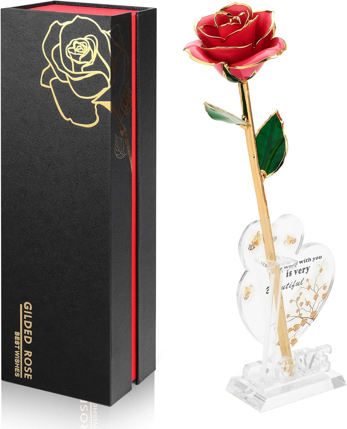 Gold Dipped Infinity Rose Lasts Forever as Unique Gift for Her