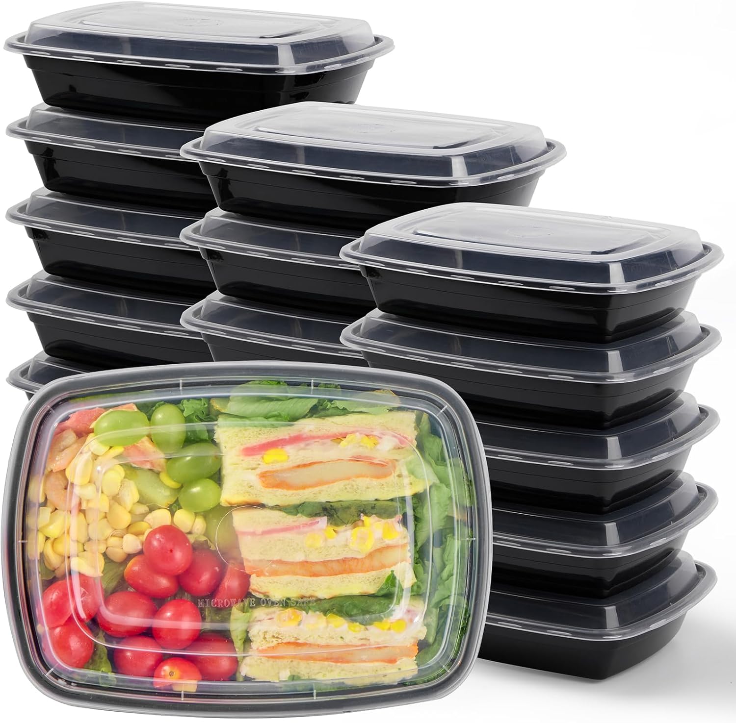 Glotoch Meal Prep Container Set - 50 Pack 28OZ Storage