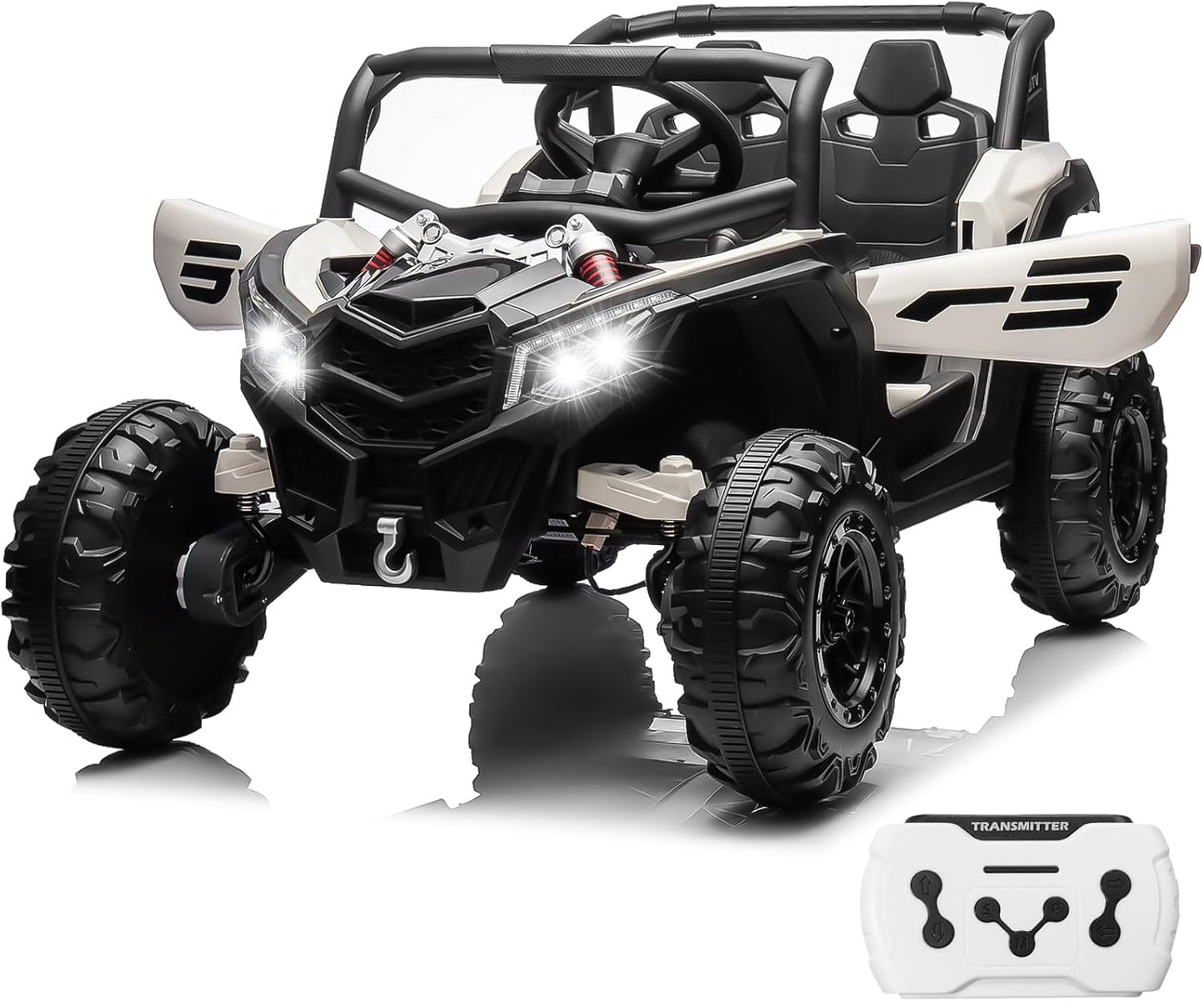 24V Ride On Car for Kids with Remote Control and Bluetooth