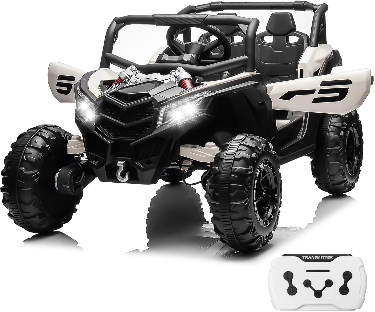 24V Ride On Car for Kids with Remote Control and Bluetooth