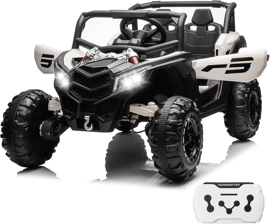 24V Ride On Car for Kids with Remote Control and Bluetooth
