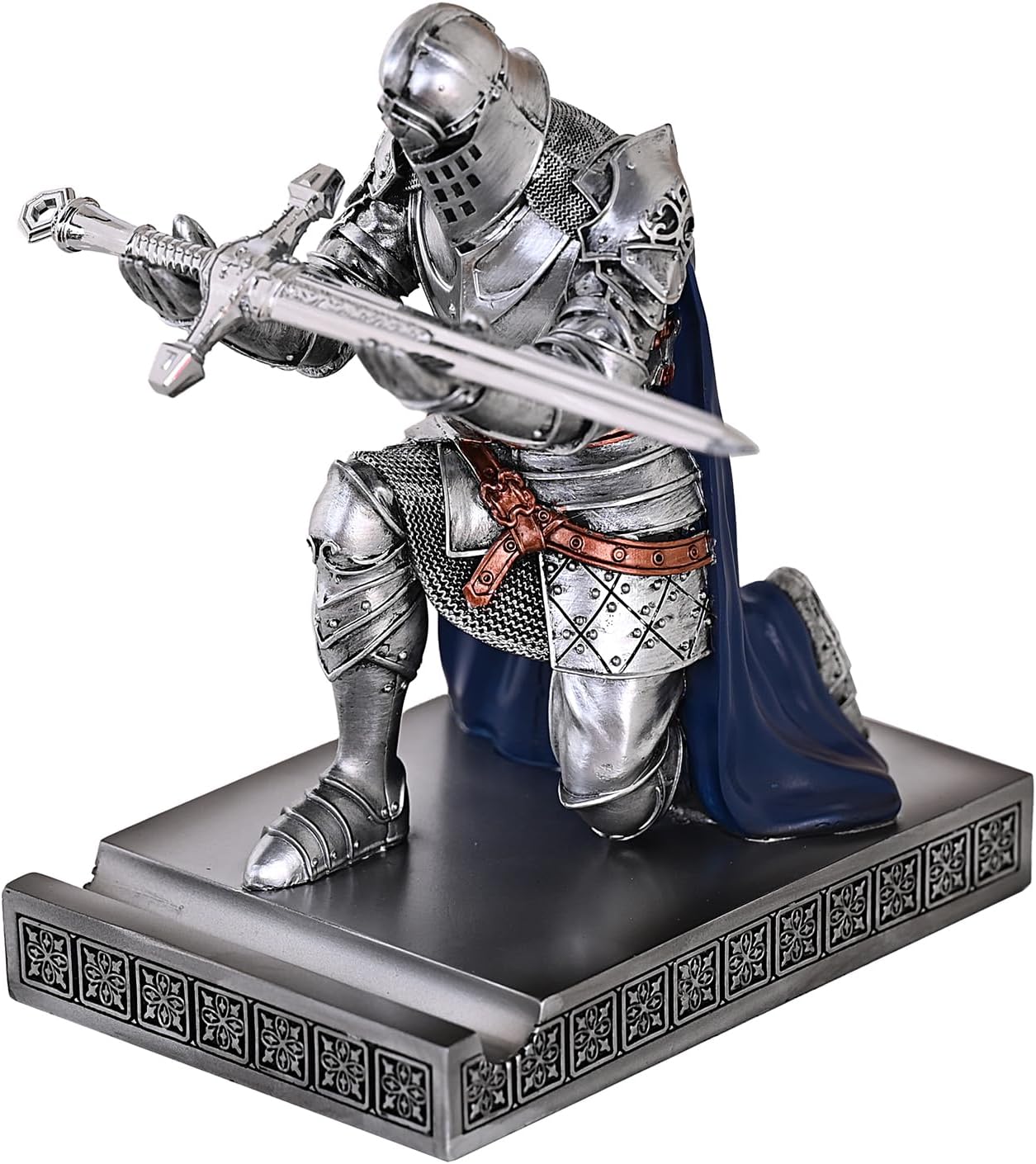 King's Guard Leader Cloak Warrior Knight Pen Holder and Stand