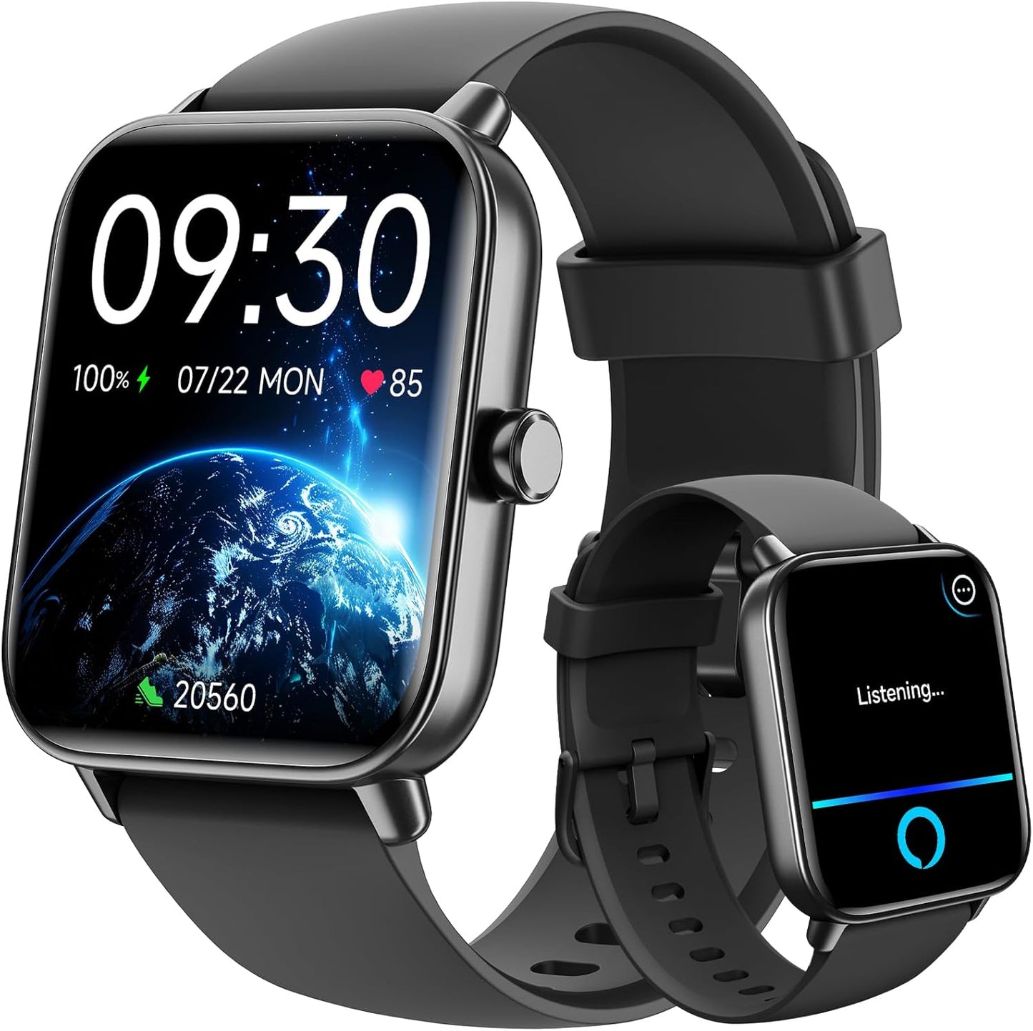 Smart Watches for Men Women with 1.8in Screen & Health Monitor