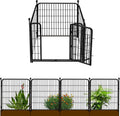 Garden Fence with Gate 36 in(H)27 in(L) 4 Panels - Heavy Duty Iron