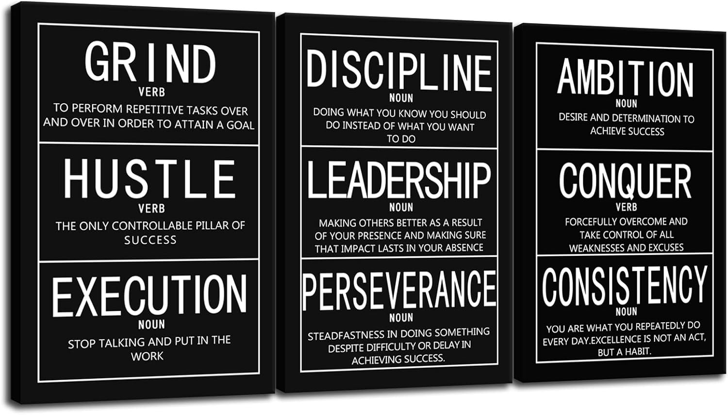 Entrepreneur Quotes Canvas Set - Inspire Success