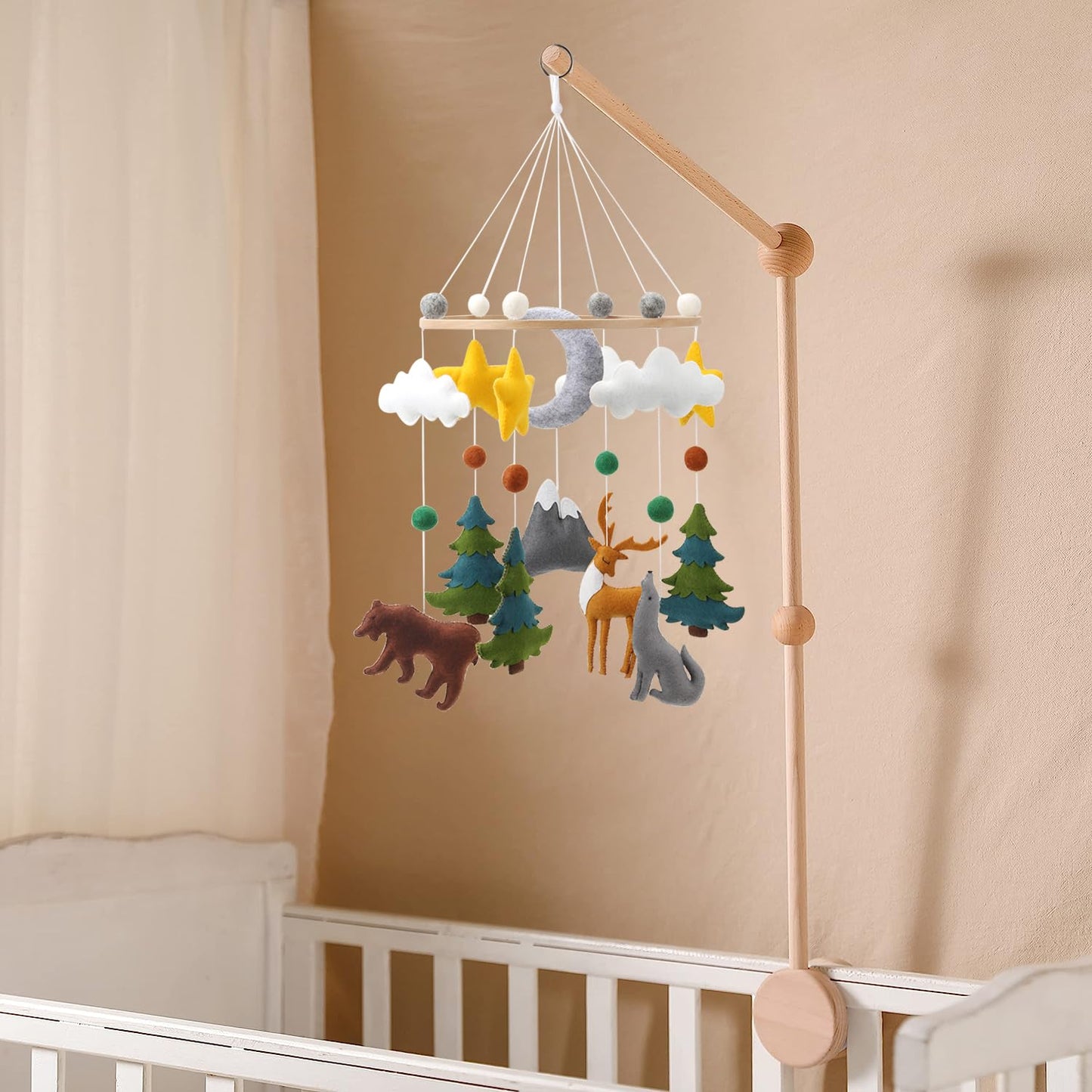 Woodland Mobile for Crib - Premium Handmade Nursery Decor
