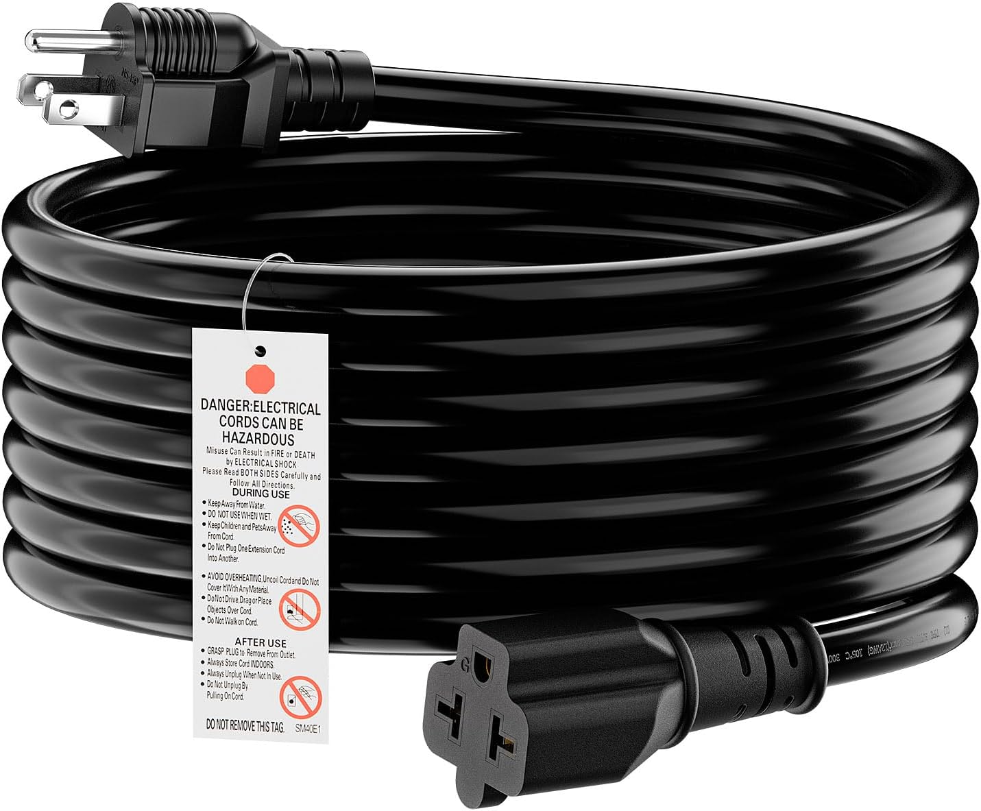 15FT NEMA 5-15P to 5-15R/5-20R/6-15R/6-20R AC Adapter Cable
