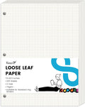 Koogel 200 Sheets Graph Paper Loose Leaf 8 x 10.5 in - Refill Pack