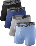 BAMBOO COOL Mens 360 Breathable Mesh Boxer Briefs 4-Pack - Cooling
