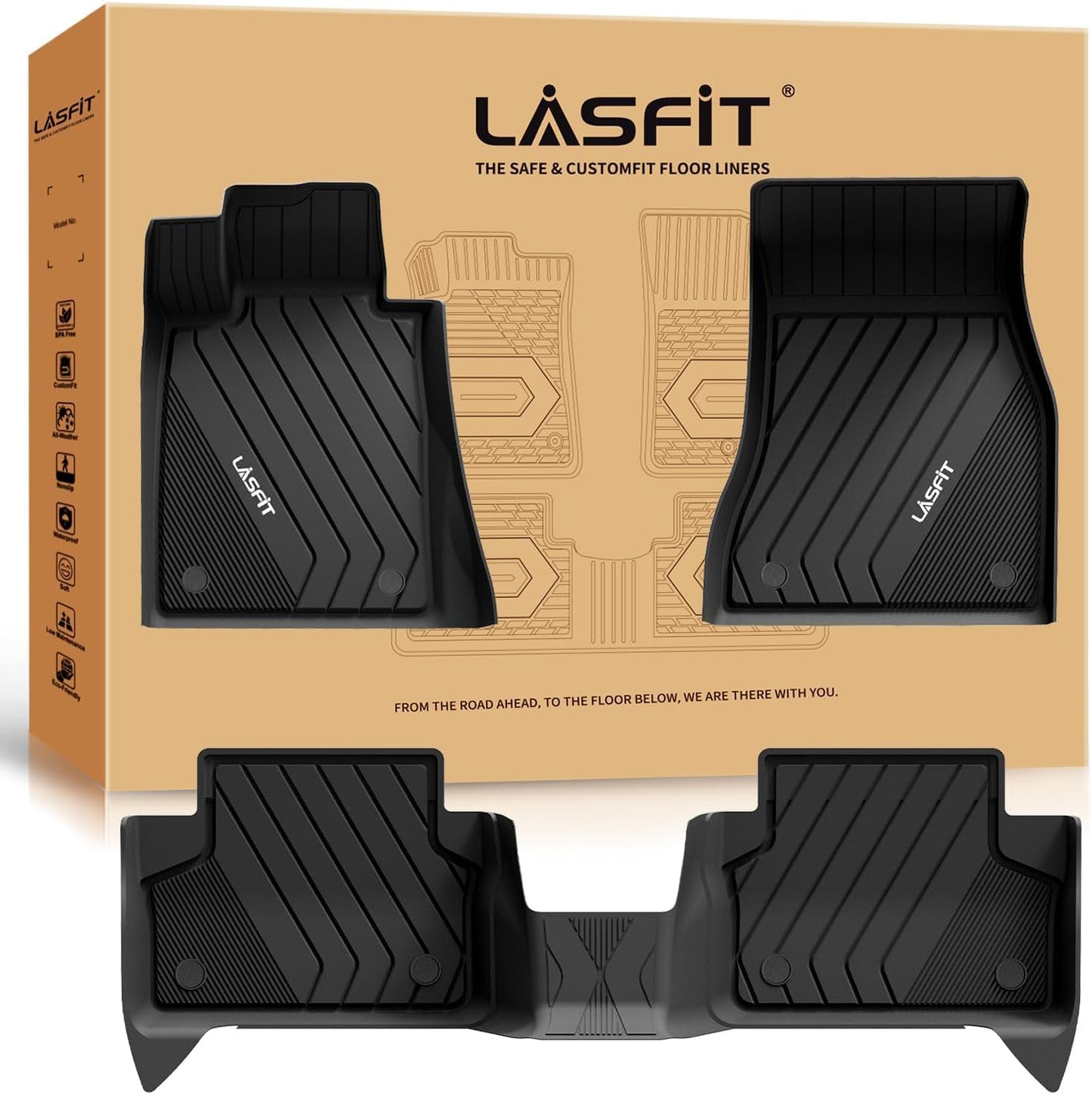 Custom Fit TPE Floor Mats for BMW 5 Series G30 2017-2023