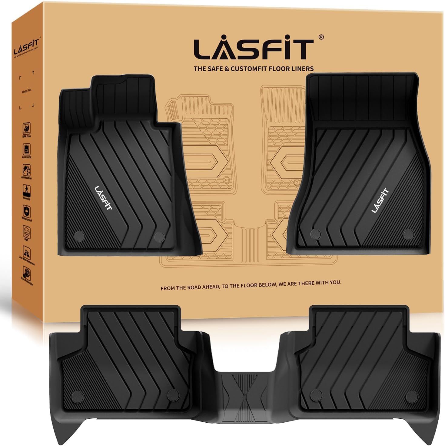 Custom Fit TPE Floor Mats for BMW 5 Series G30 2017-2023