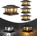 4x4 Solar Post Cap Lights 4 Pack - Dual Warm & Cool Modes
