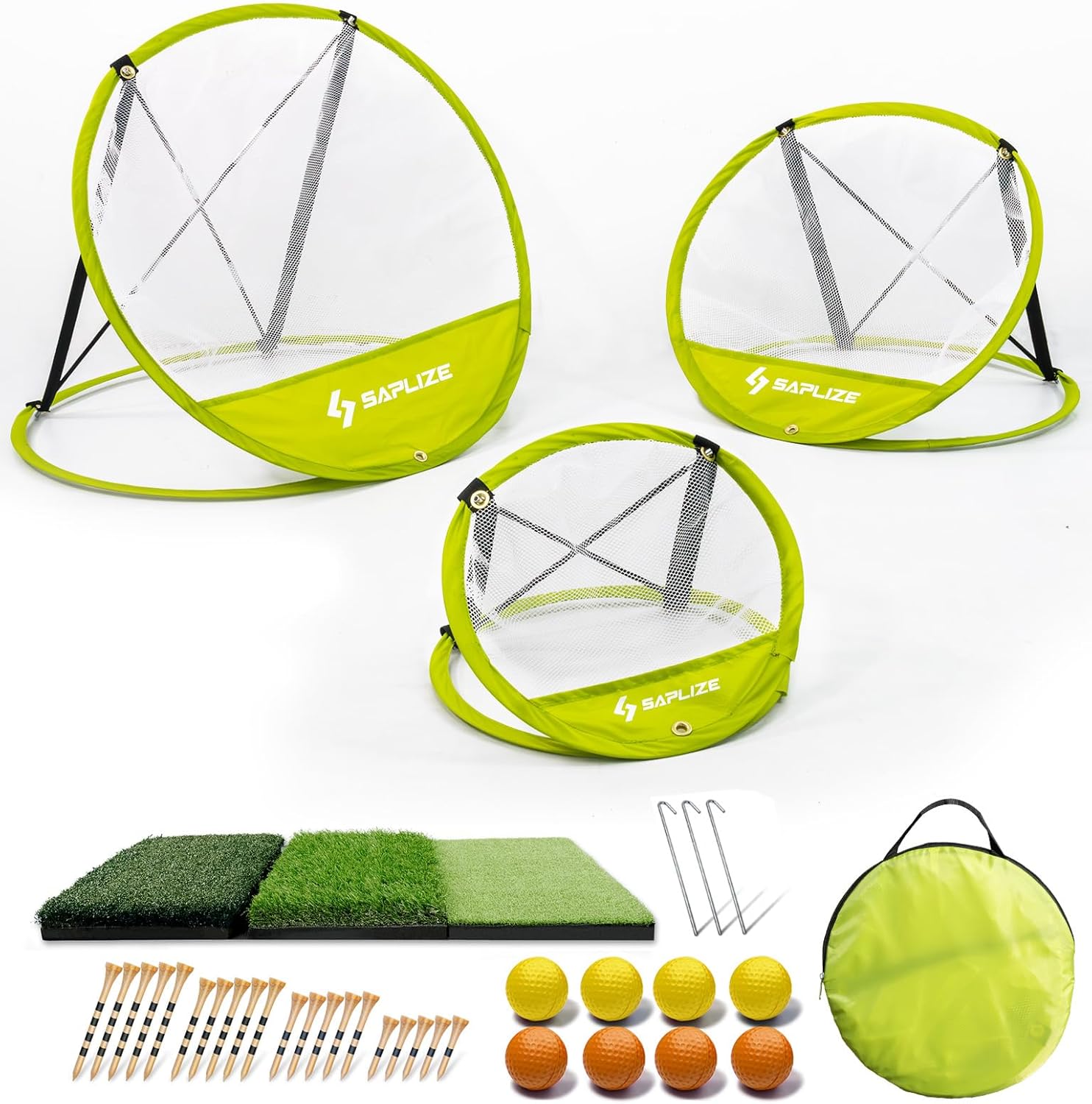 SAPLIZE X-Shaped Golf Chipping Net Set