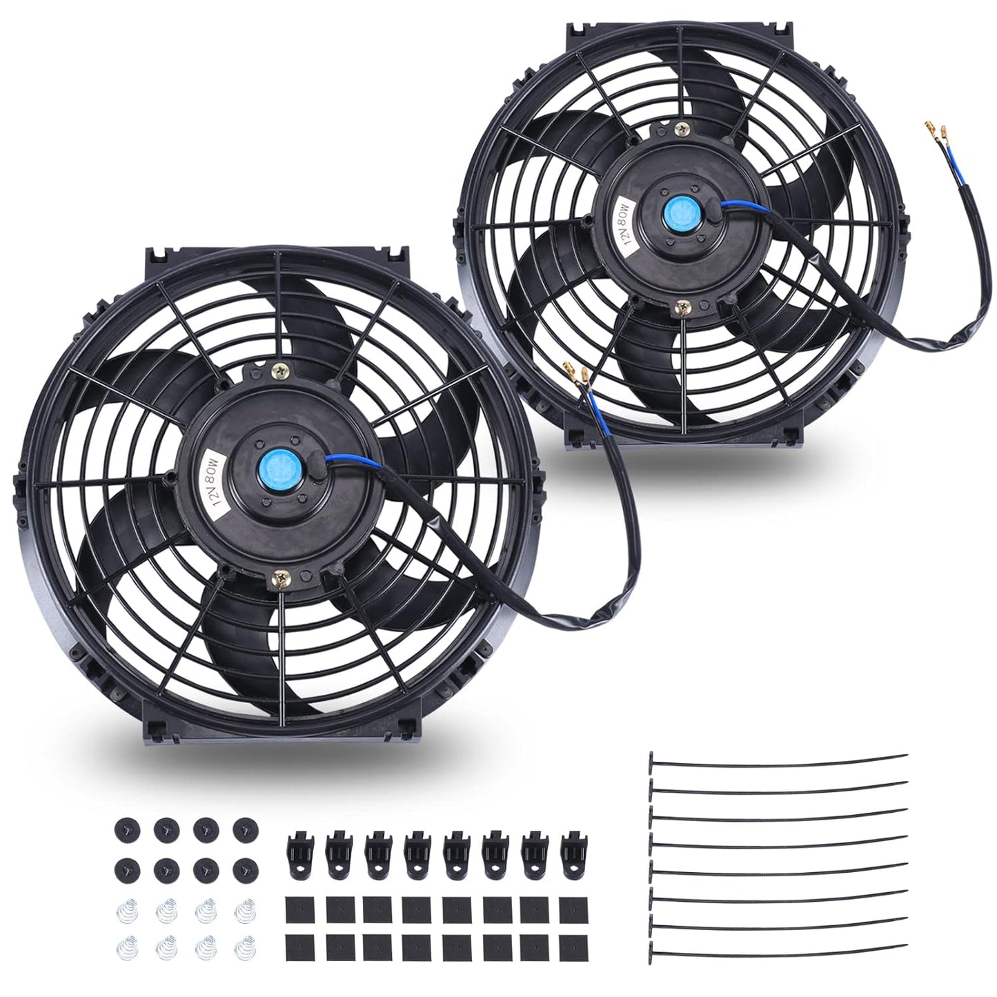 10 Inch Universal Slim Fan Push Pull Electric Radiator Cooling Kit