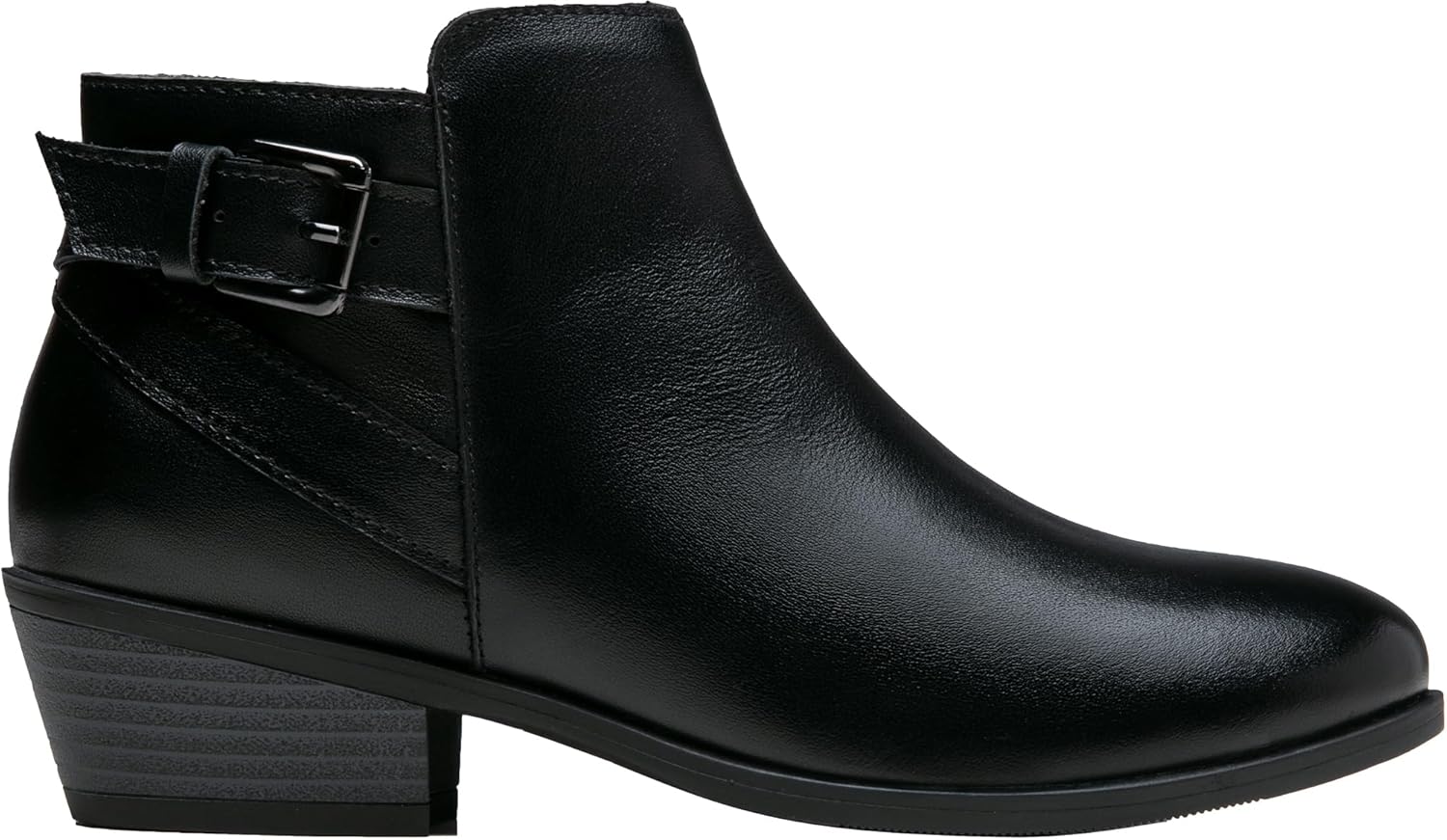 Vepose Women's Short Ankle Boots with Western Cutout Design