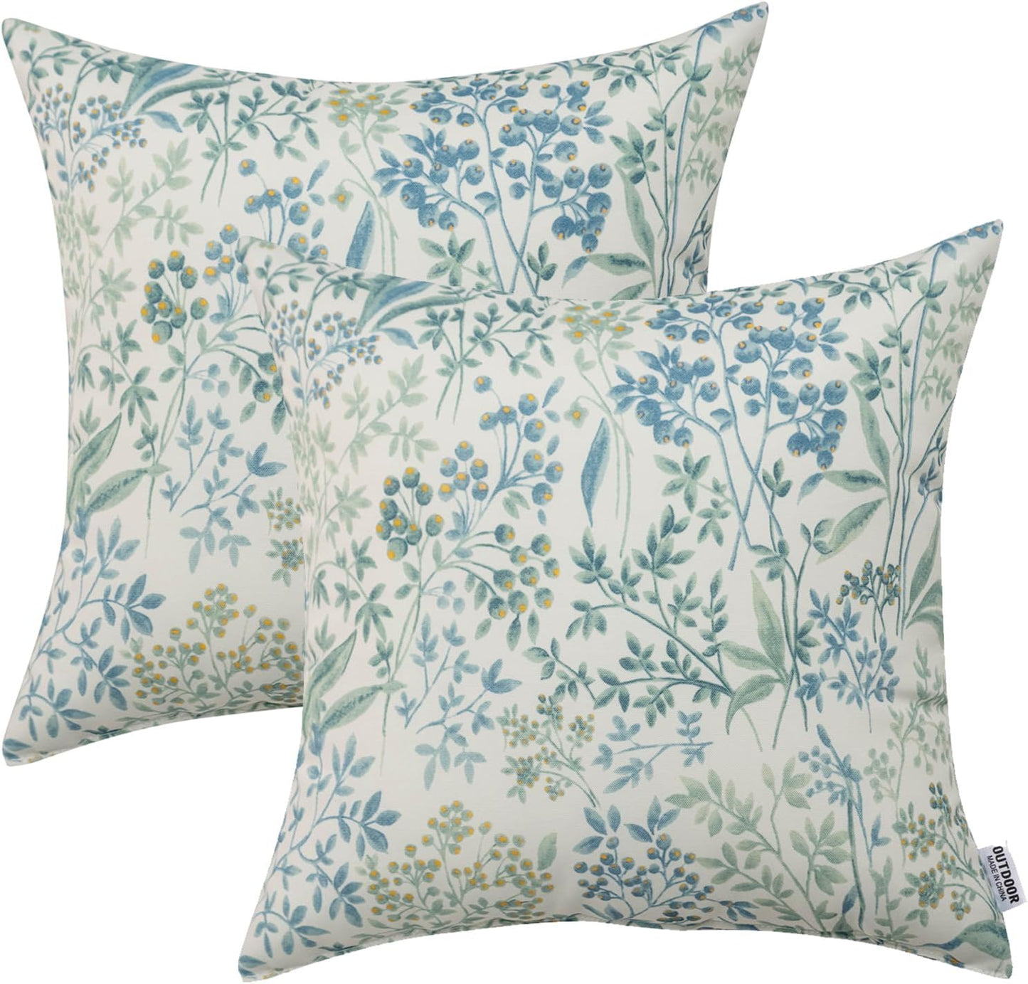 Outdoor Indoor Throw Pillows Pack of 2 Waterproof 18x18