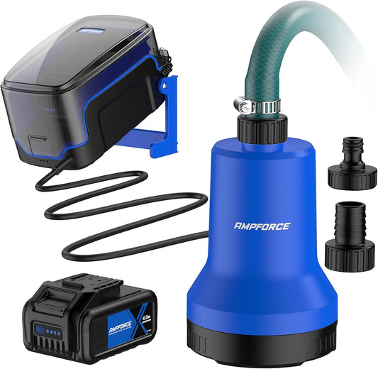 20V Cordless Submersible Water Transfer Pump for Outdoor Use