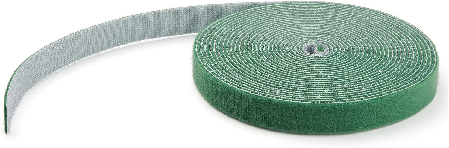100ft Green Hook and Loop Cable Ties