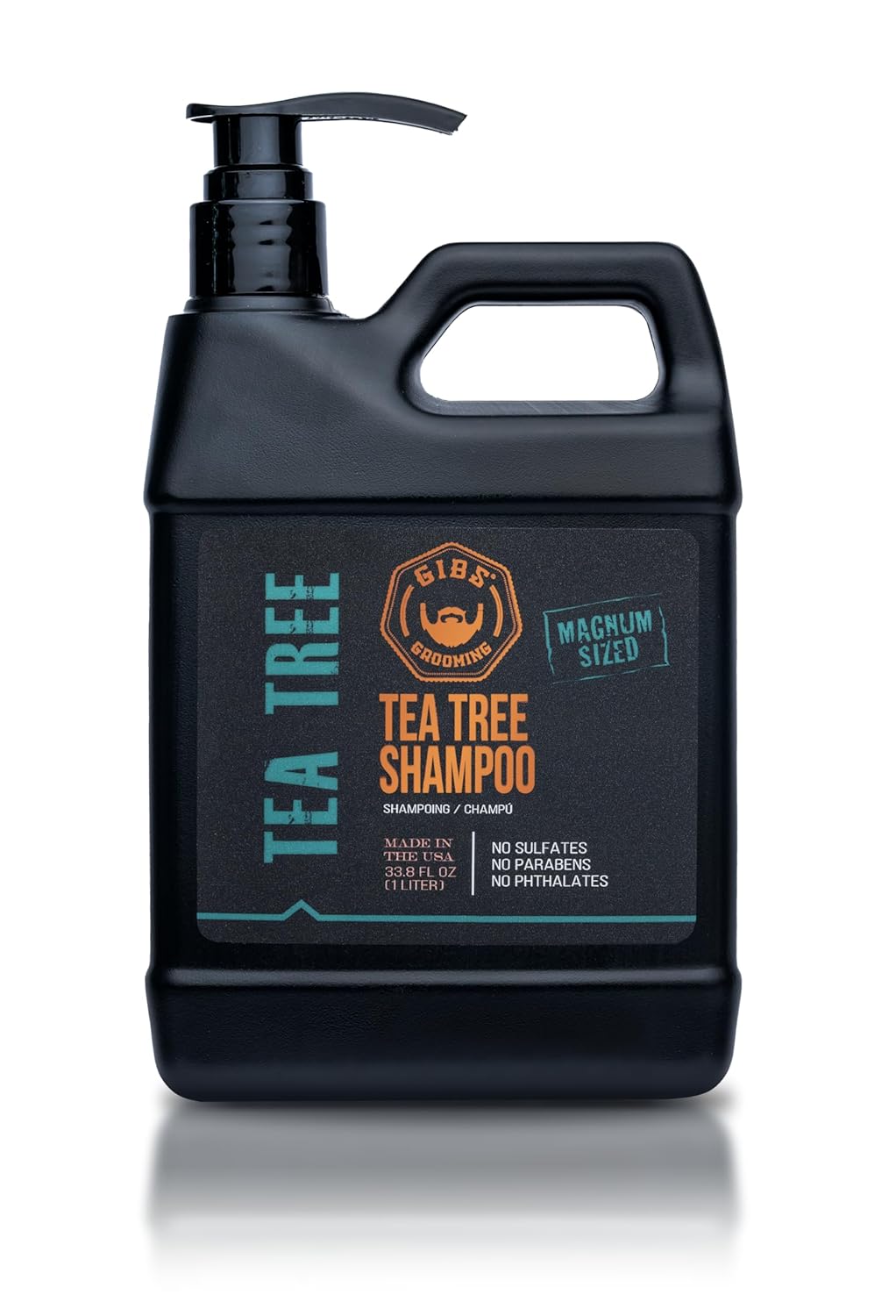GIBS Grooming Tea Tree Shampoo - Sulfate and Paraben Free Cleanser