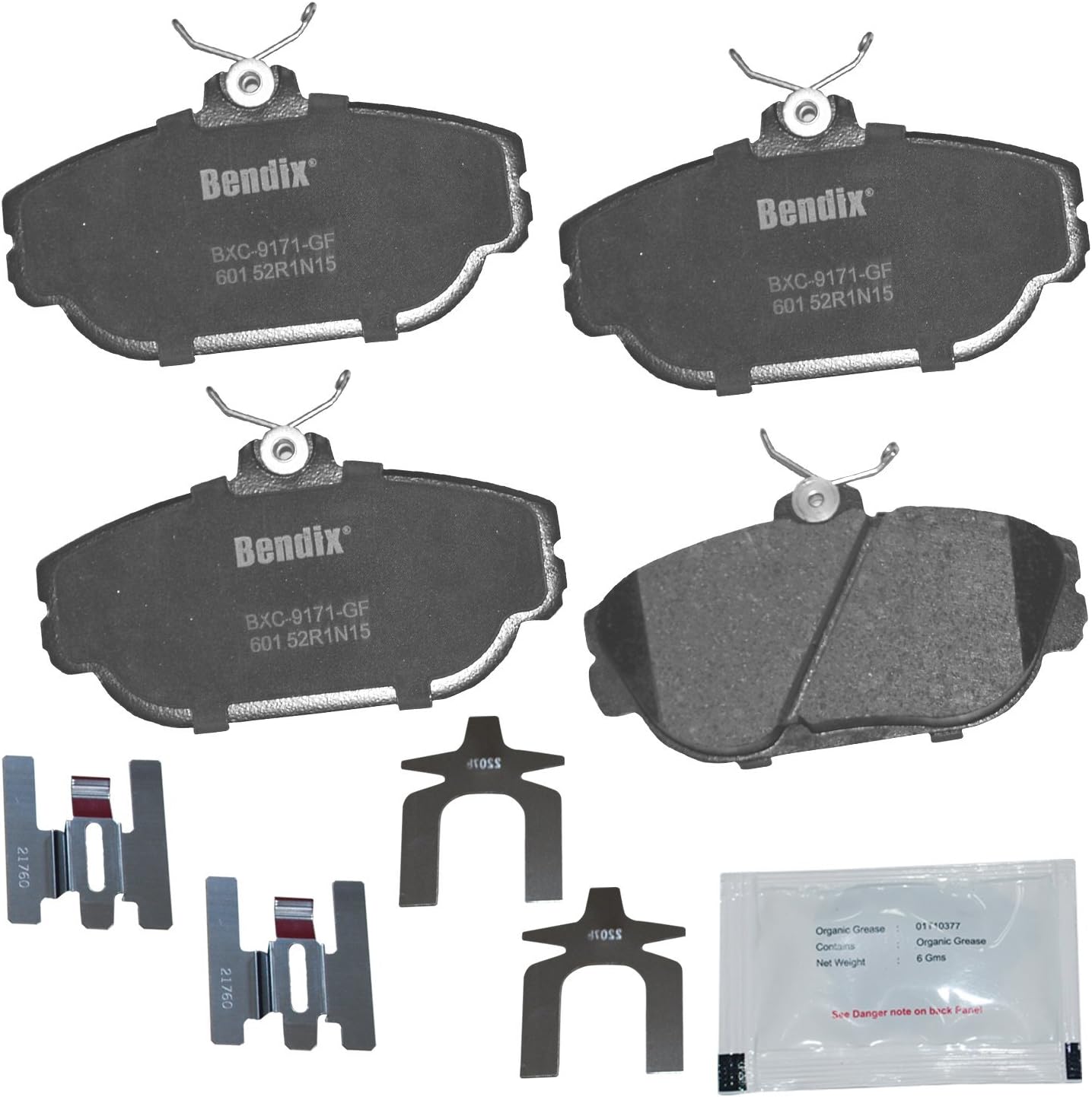 Bendix Priority1 CFC601 Ceramic Brake Pads for Ford Vehicles