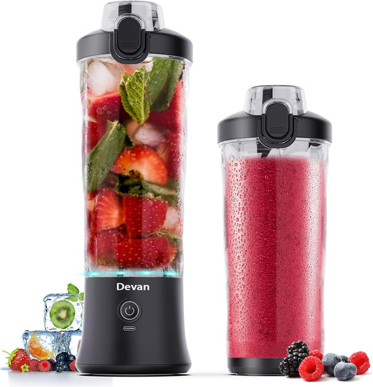 Portable 270W Blender for Shakes! USB Rechargeable, Waterproof, BPA-Free Cup! 