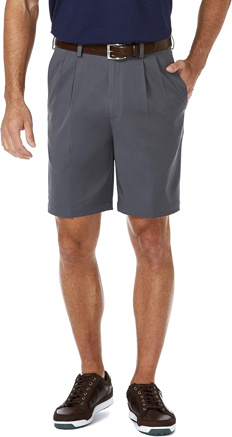 Haggar Men's Cool 18 Pro Golf Performance Shorts for Comfort