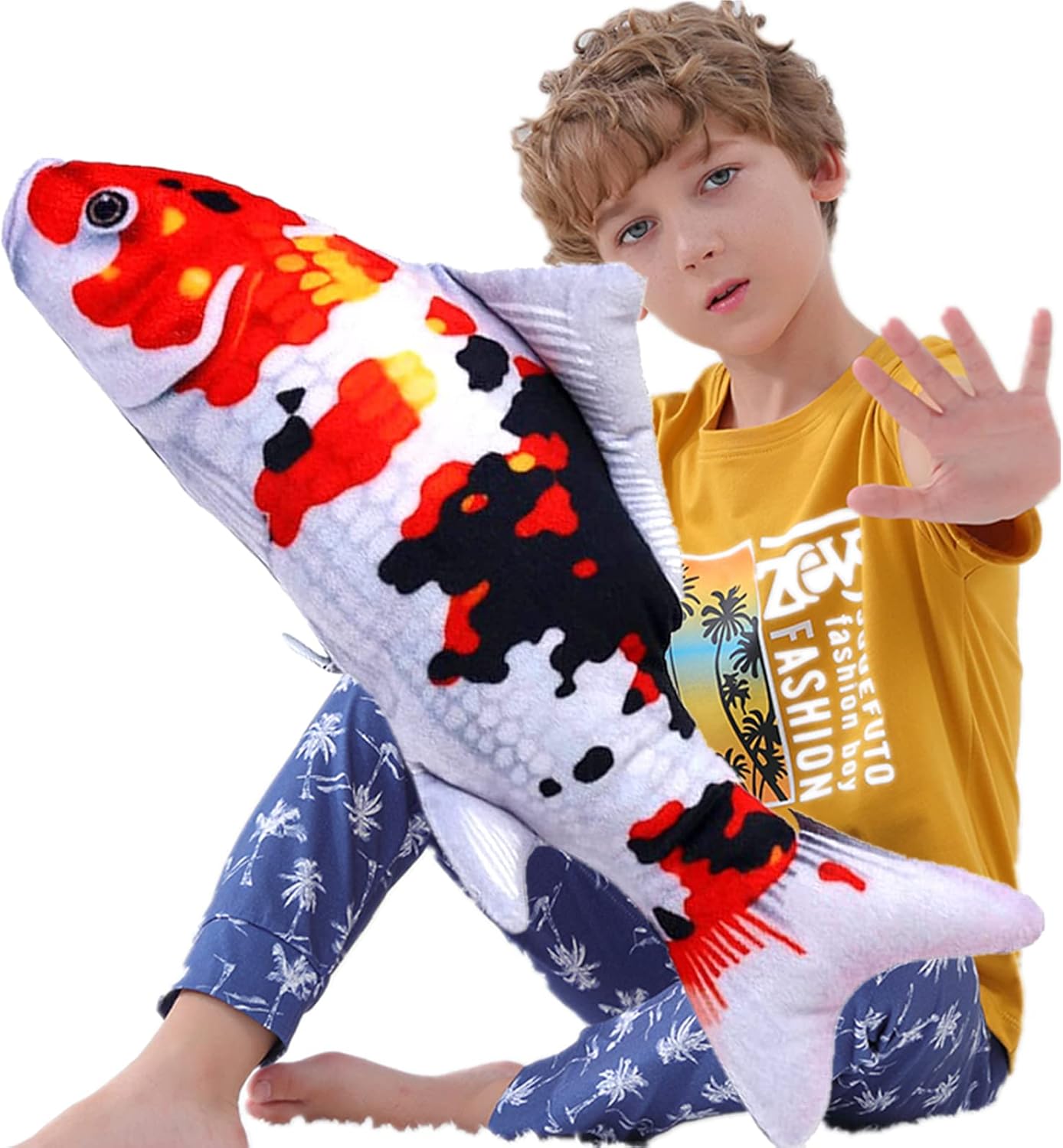 TONGMAN Fish Plush Toy: Ultimate Sofa Comfort!