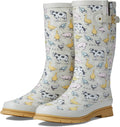 Women's Tall Waterproof Rain Boots - Printed Garden Style