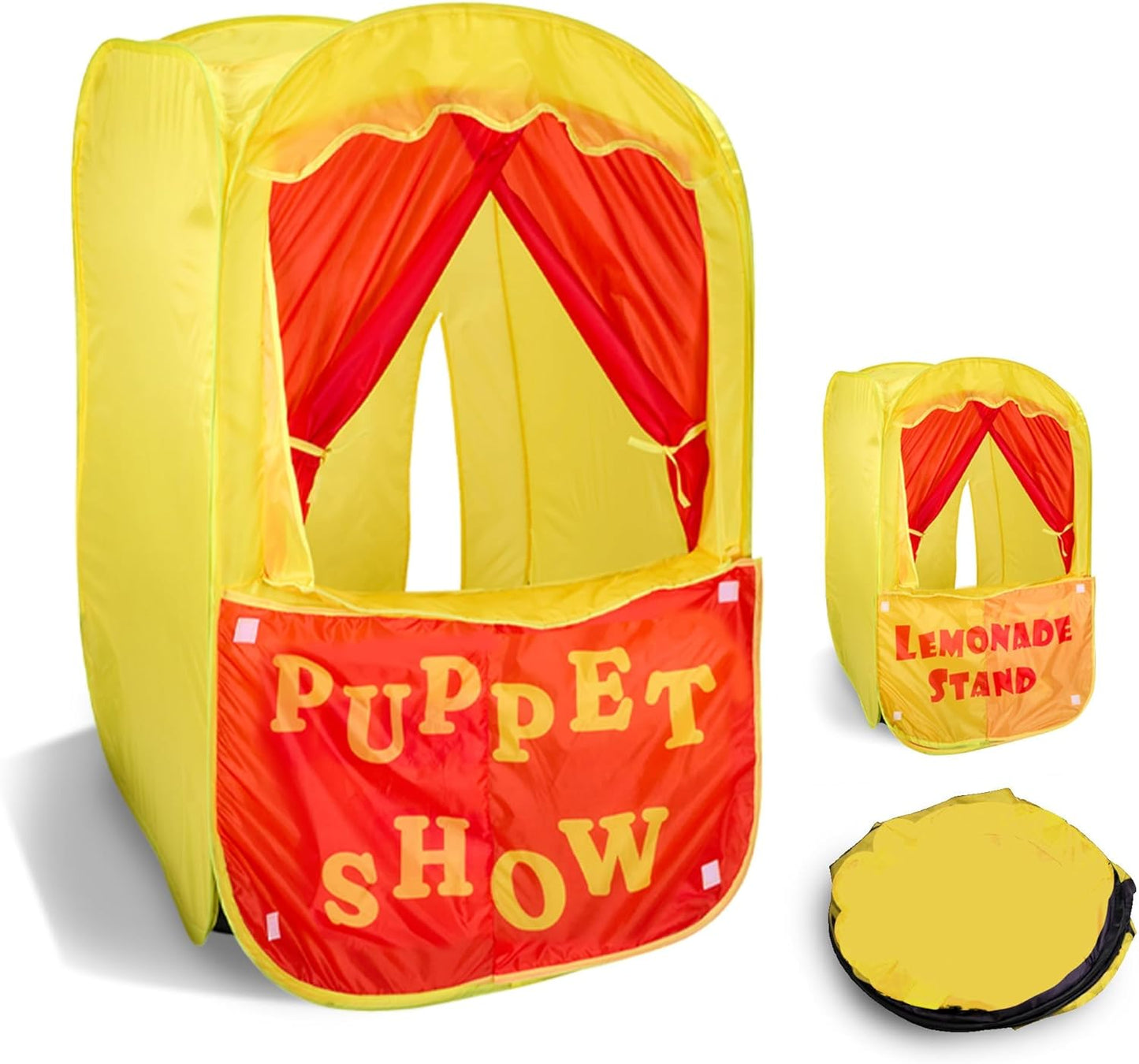 Playbees Puppet Show Pop-Up Tent for Kids - 2-in-1 Fun