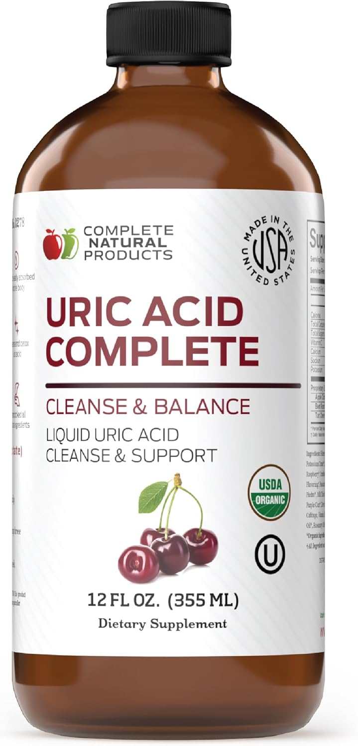 Complete Natural Uric Acid Cleanse Liquid Supplement 12oz