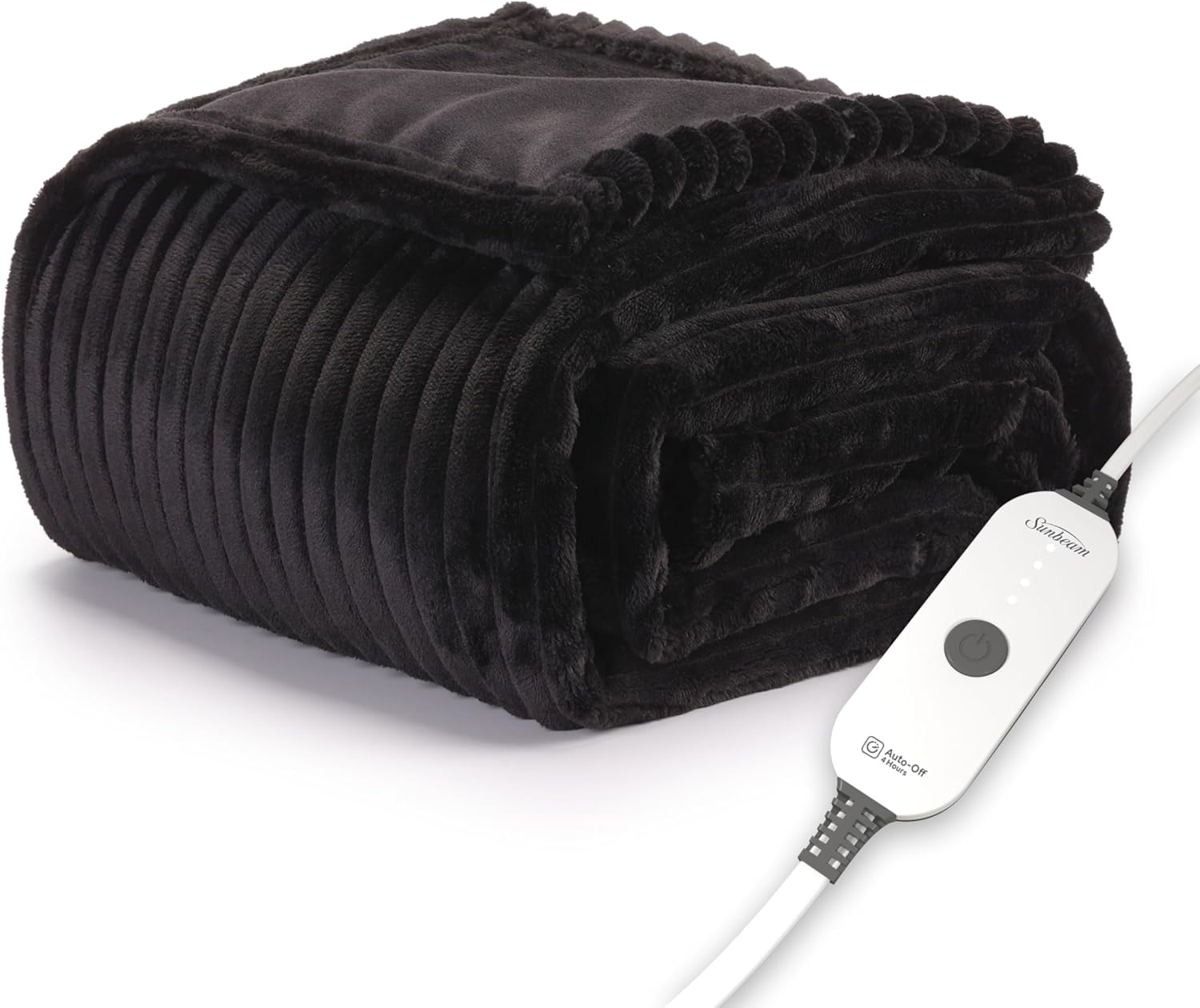 Sunbeam Electric Throw Velvet Heated Blanket for Cozy Warmth