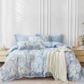 OAITE Duvet Cover Set Queen Size Oil Painting Pattern Ultra Soft 100%