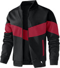 HYPESTFIT Mens Lightweight Bomber Jacket Color Block (Style 1L7V)