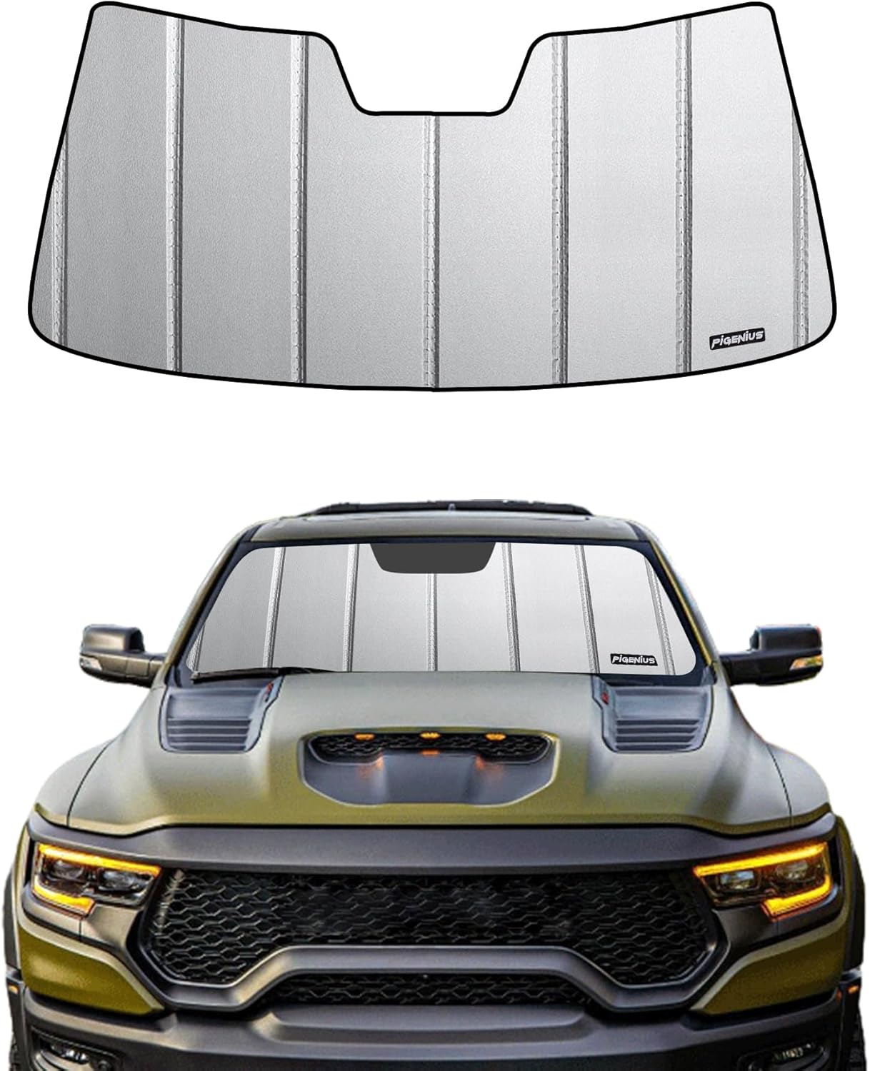 Windshield Sunshade for Dodge Ram 1500 2009-2018 and Classic
