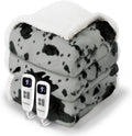 Cow Print Heated Electric Blanket King Size - Dual Control, 10 Heat