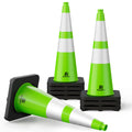 Traffic Safety Cones 28 Inch Set of 8 with Weighted Base