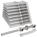 Cable Railing Swage Threaded Stud 50 Pack for 1/8ft Wire - T316