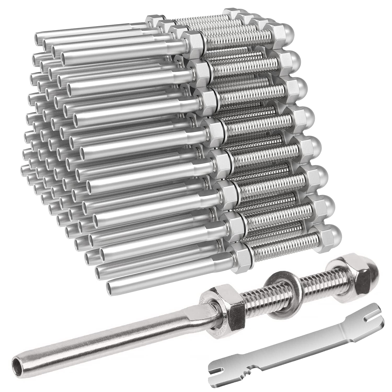 BLIKA 50 Pack Cable Railing Tension End Fitting Terminal Set