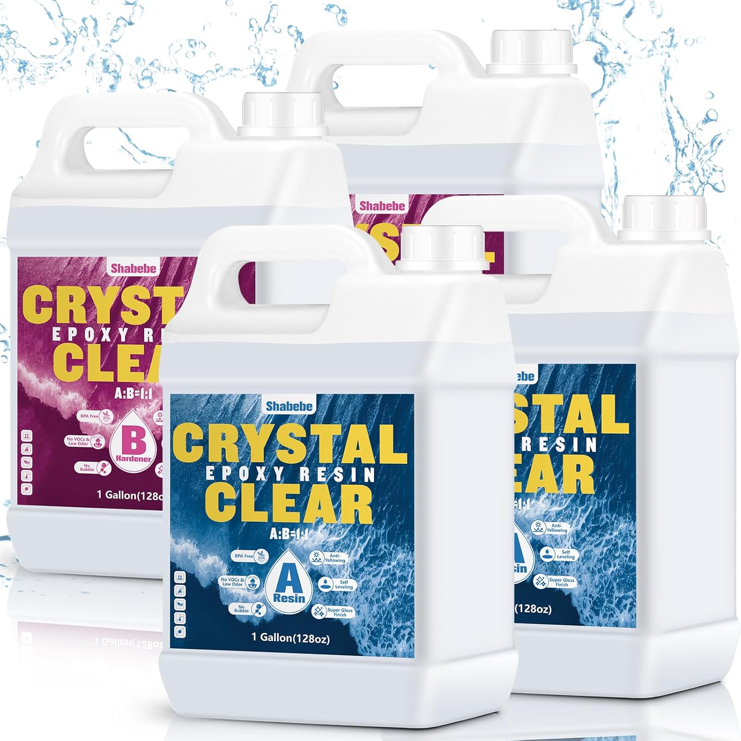 Epoxy Resin 4 Gallon for Crystal Clear DIY Craft Projects