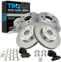 Front & Rear Ceramic Brake Pad and Rotor Kit for 2000-01 Camry