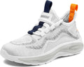 Kids Lace Up Tennis Shoes - Lightweight Breathable Sneakers for Boys