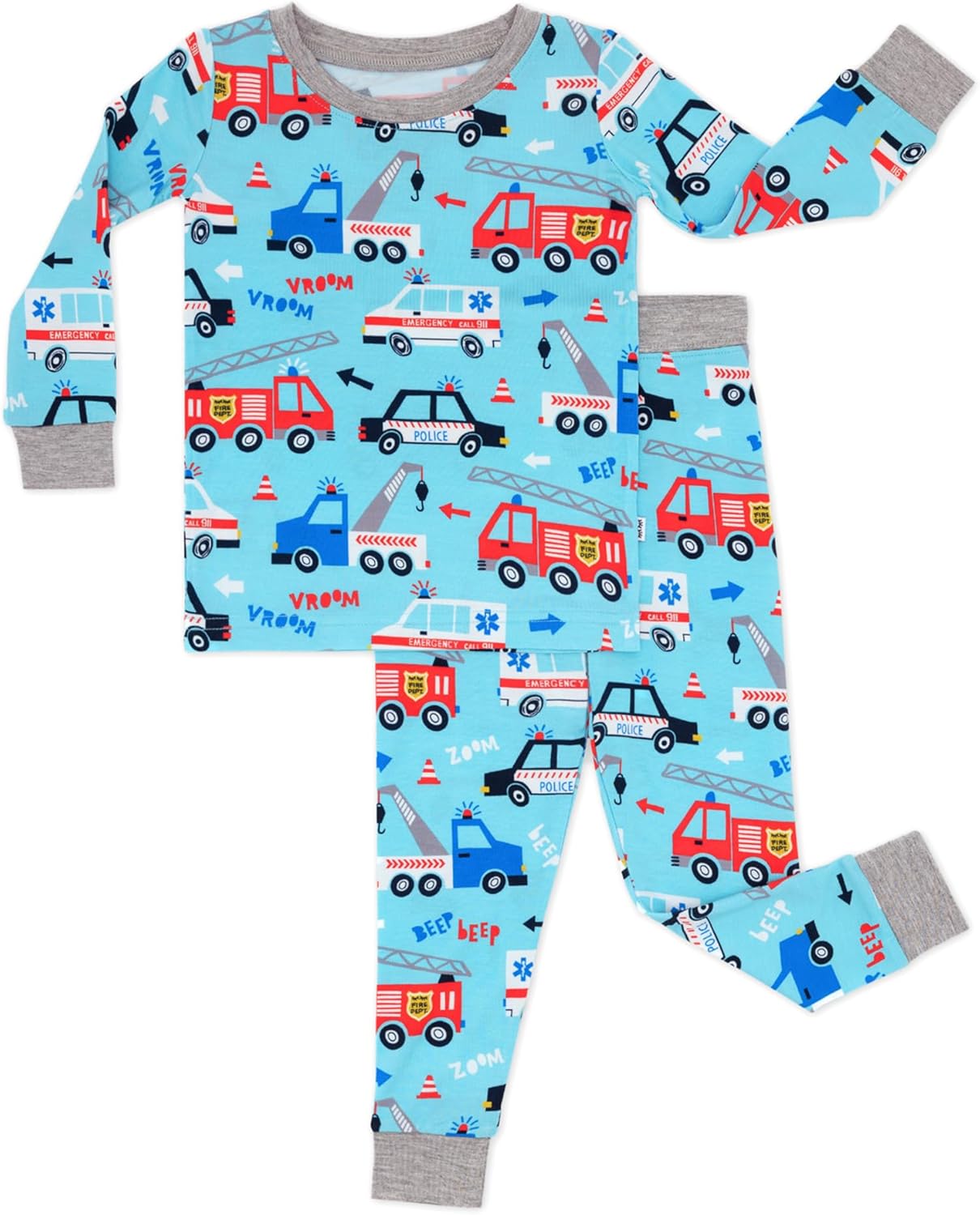 Little Sleepies Two-Piece Pajama Set for Kids, Soft Viscose PJs