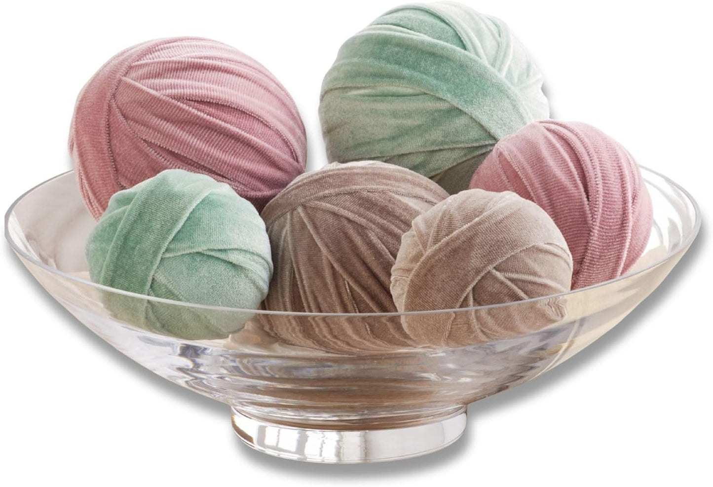 Your Heart's Content Velvet Spheres Set of 6 for Home Decor