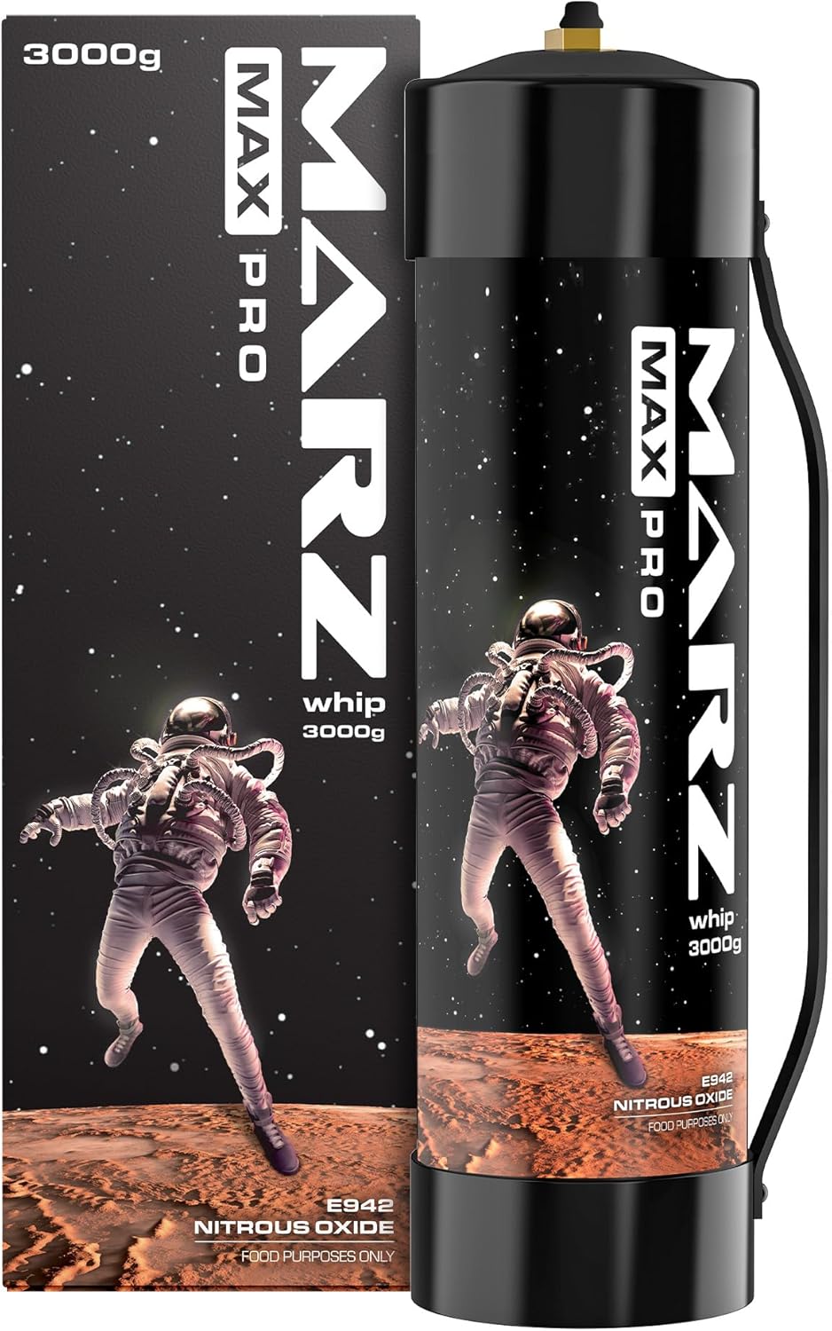 Marz Max Pro Whipped Cream Chargers - Pure N2O for Flavored Delights