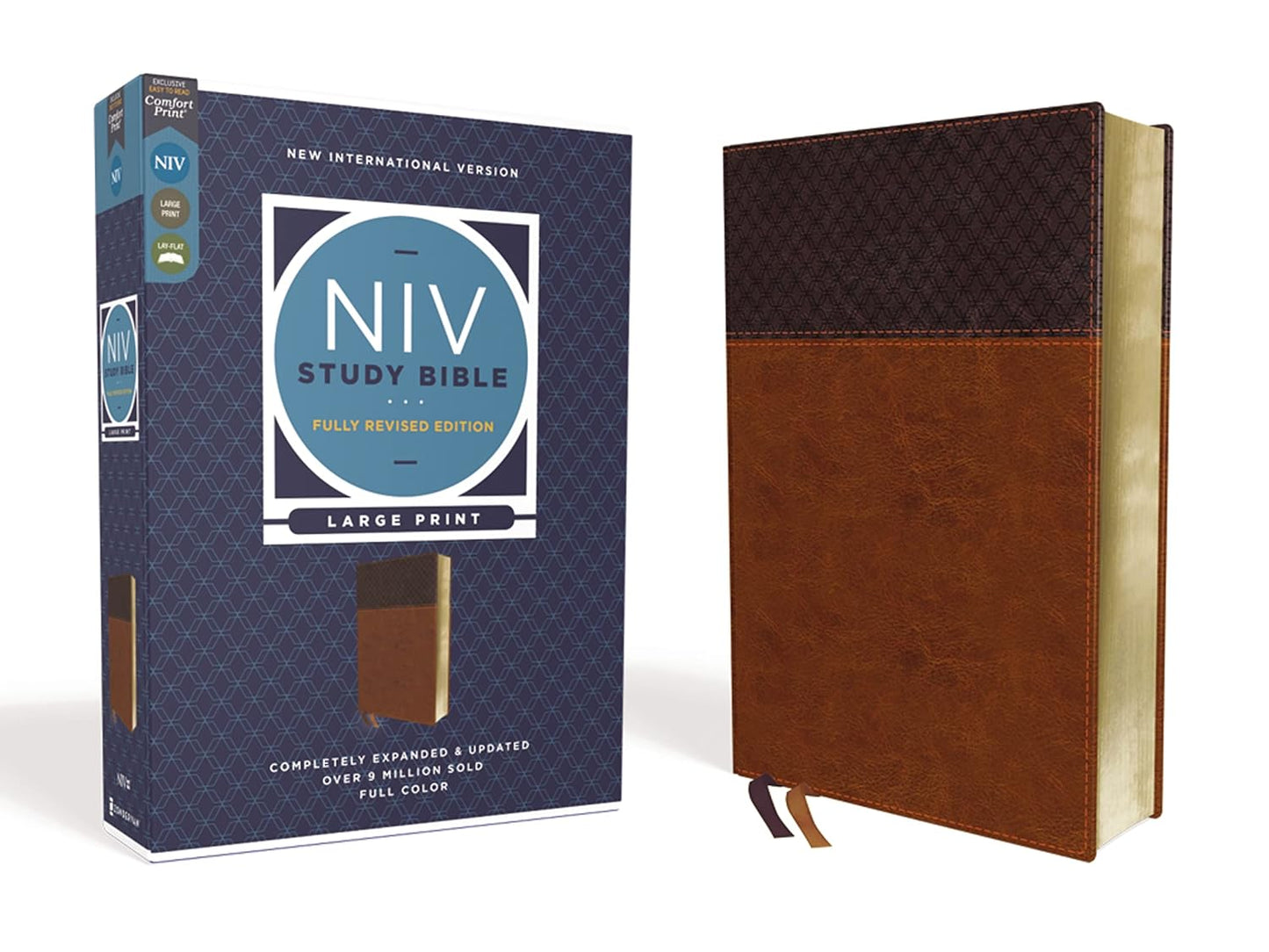 NIV Study Bible Fully Revised Edition Large Print Leathersoft
